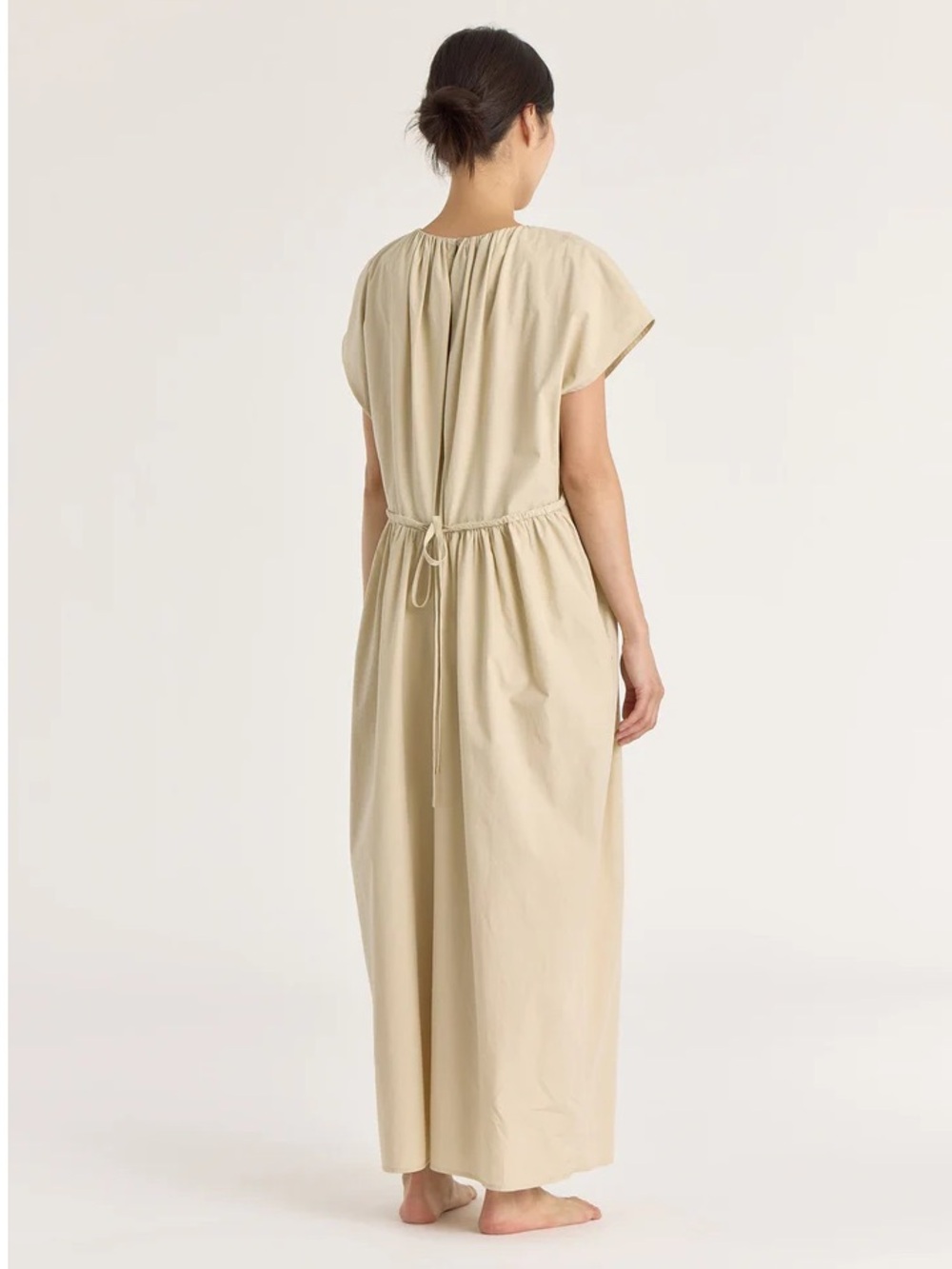 Black Crane Shirred Jumpsuit - Oyster - Picture 4 of 10